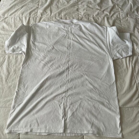Vintage "Escape" Dessert White T Shirt Fruit of the Loom Heavy Duty Cotton - Picture 9 of 11